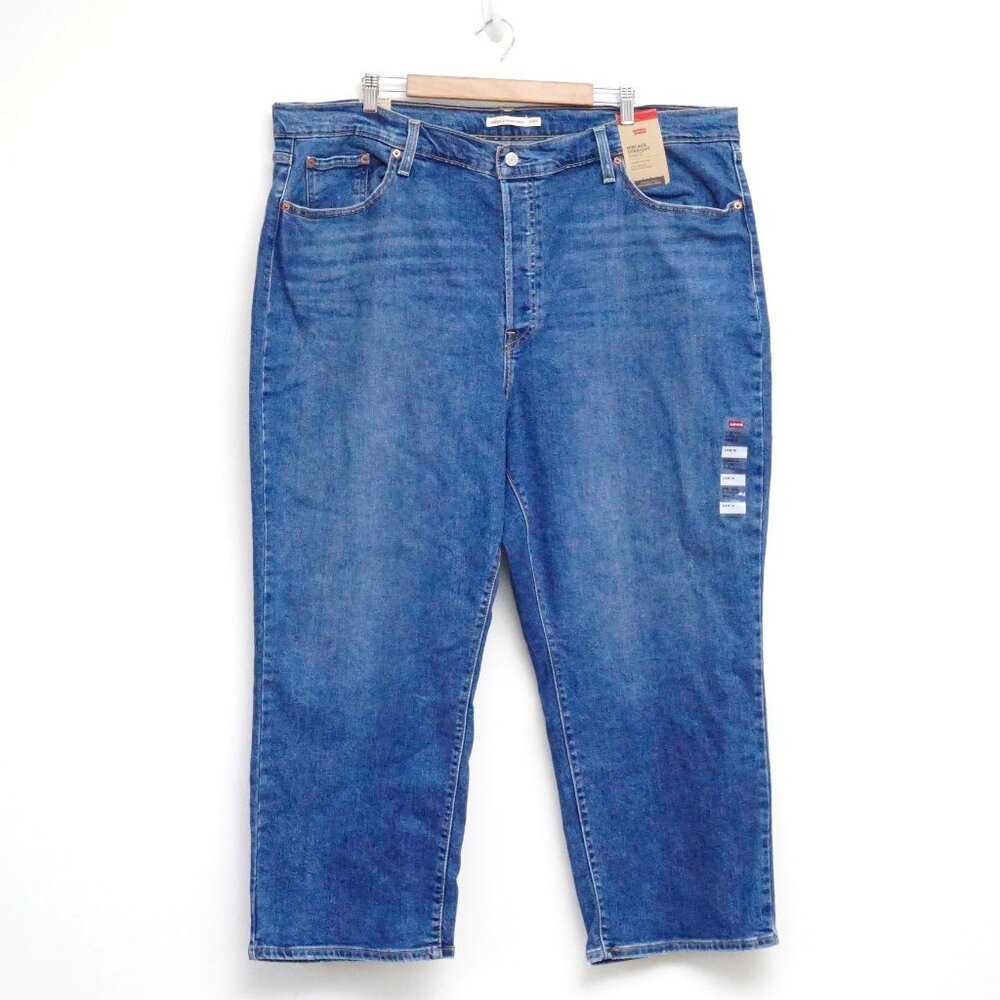 Levi's Women's Plus Size Ribcage Straight Ankle Jeans 24W NWT